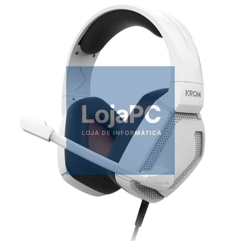 Auscultadores Gaming com Microfone Krom Kopa Pro/ Jack 3.5/ Brancos