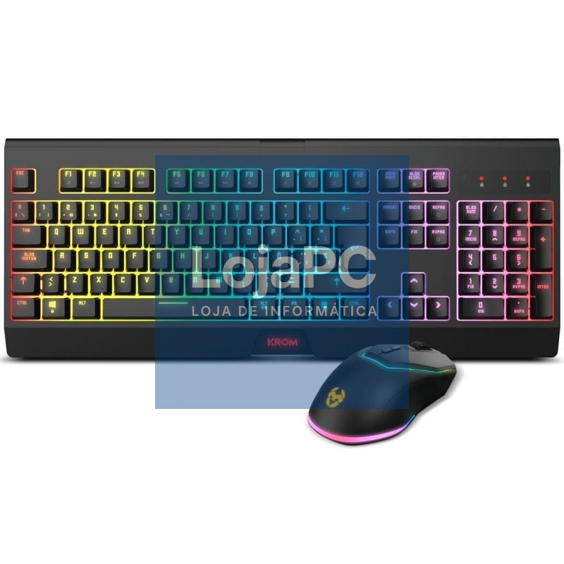 Pack Gaming Krom Kabala/ Teclado + Rato Sem Fios