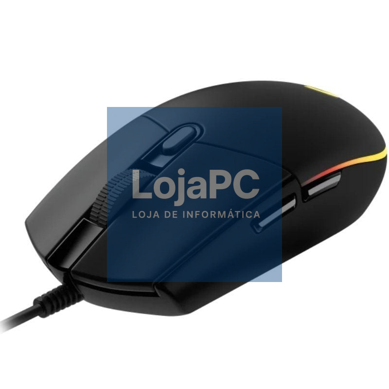 Rato Gaming Logitech G102 Lightsync/ até 8000 DPI/ Preto