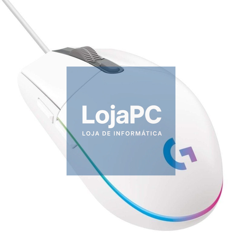 Rato Gaming Logitech G102 Lightsync/ até 8000 DPI/ Branco