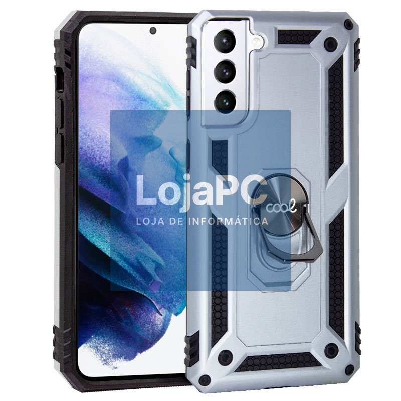 COOL Case for Samsung G996 Galaxy S21 Plus Hard Ring Silver