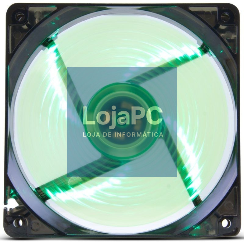 Ventoinha Nox Coolfan 120 LED/ 12cm/ Verde
