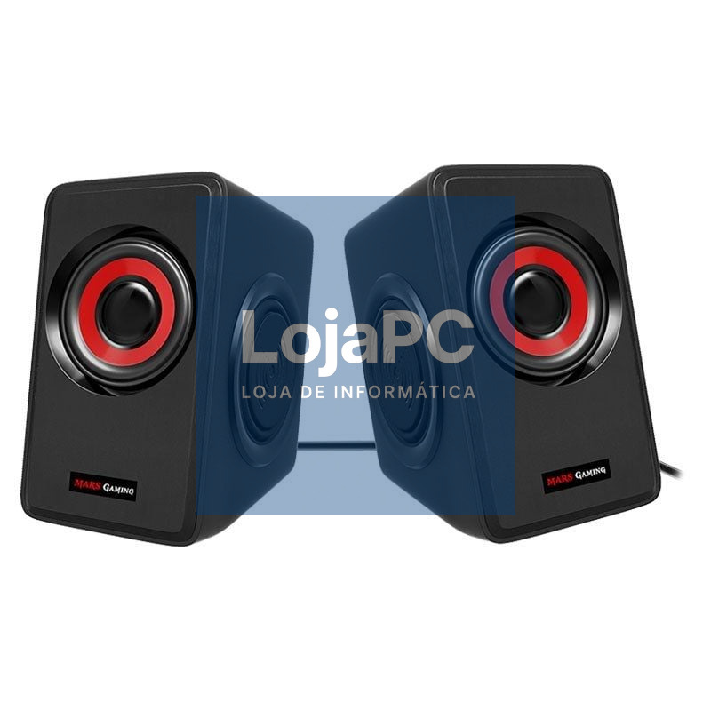 Colunas Mars Gaming MS1/ 10W/ 2.0/ Rojos