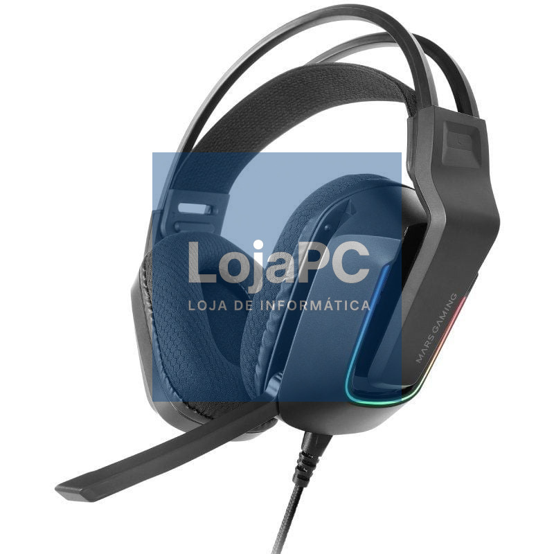 Auscultadores Gaming com Microfone Mars Gaming MH-Strike/ Jack 3.5/ USB/ Pretos