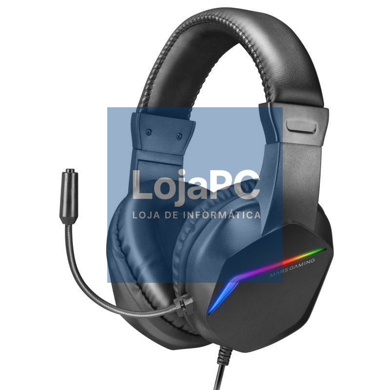 Auscultadores Gaming com Microfone Mars Gaming MH122/ Jack 3.5/ Pretos