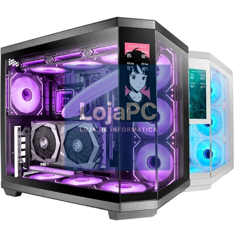 Caixa Gaming Semi-torre Mars Gaming MC-3TCORELCD