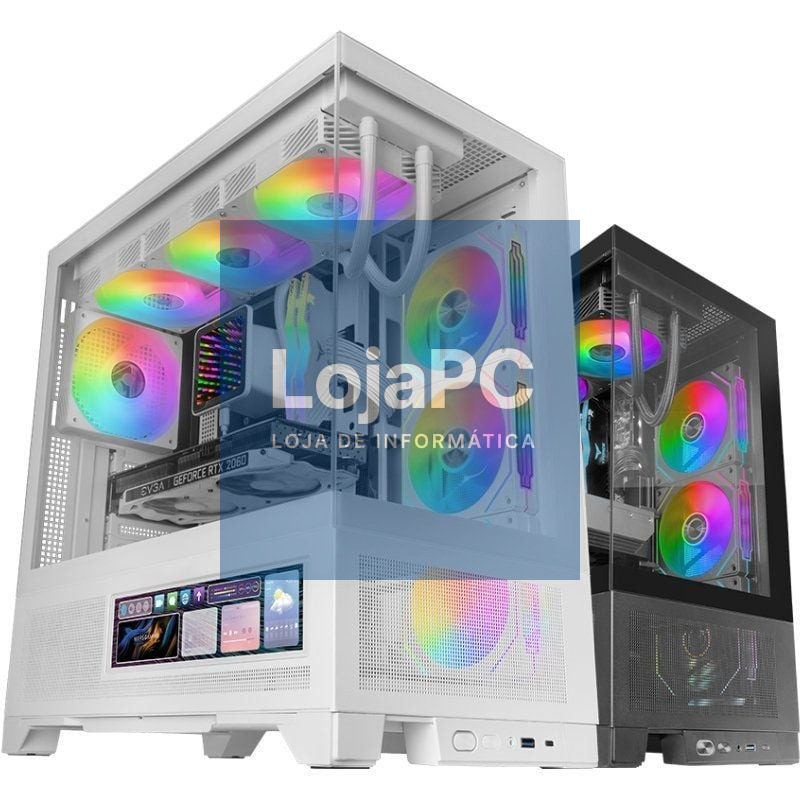 Caixa Gaming Semi-torre Mars Gaming MC-LCDX/ Branca