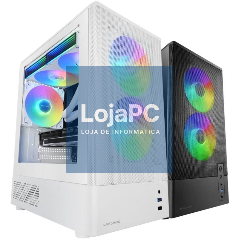 Caixa Gaming Mini-torre Mars Gaming MC-ONYX/ Branca