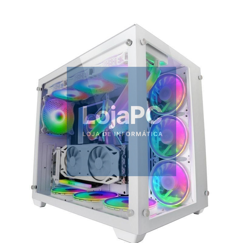 Caixa Gaming Torre Mars Gaming MCV3/ Branca
