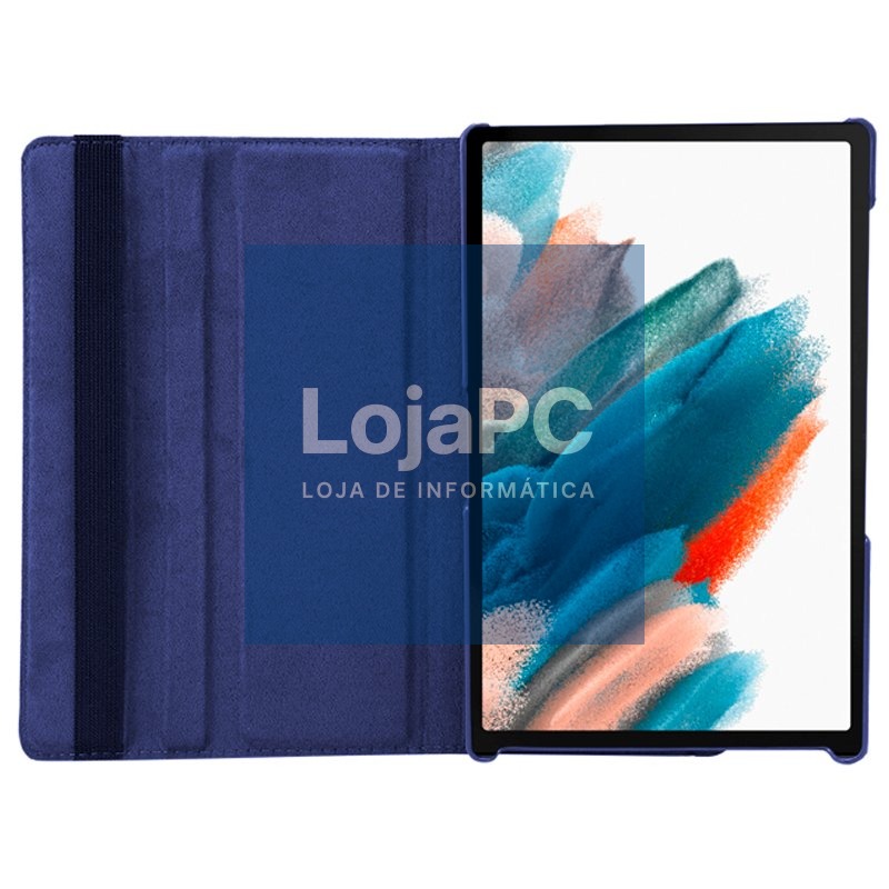 COOL Case for Samsung Galaxy Tab A8 X200 / X205 Smooth Leatherette Blue 10.5 inch — imagem 4
