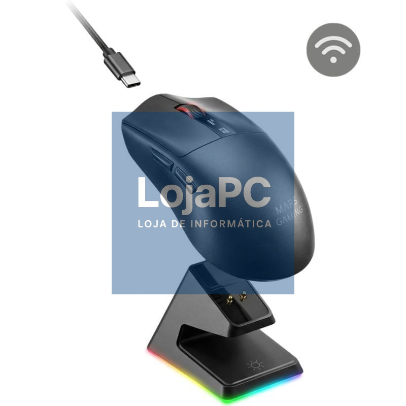 Rato Gaming Mars Gaming MMW-Elite/ Bateria Recarregável/ até 20000 DPI