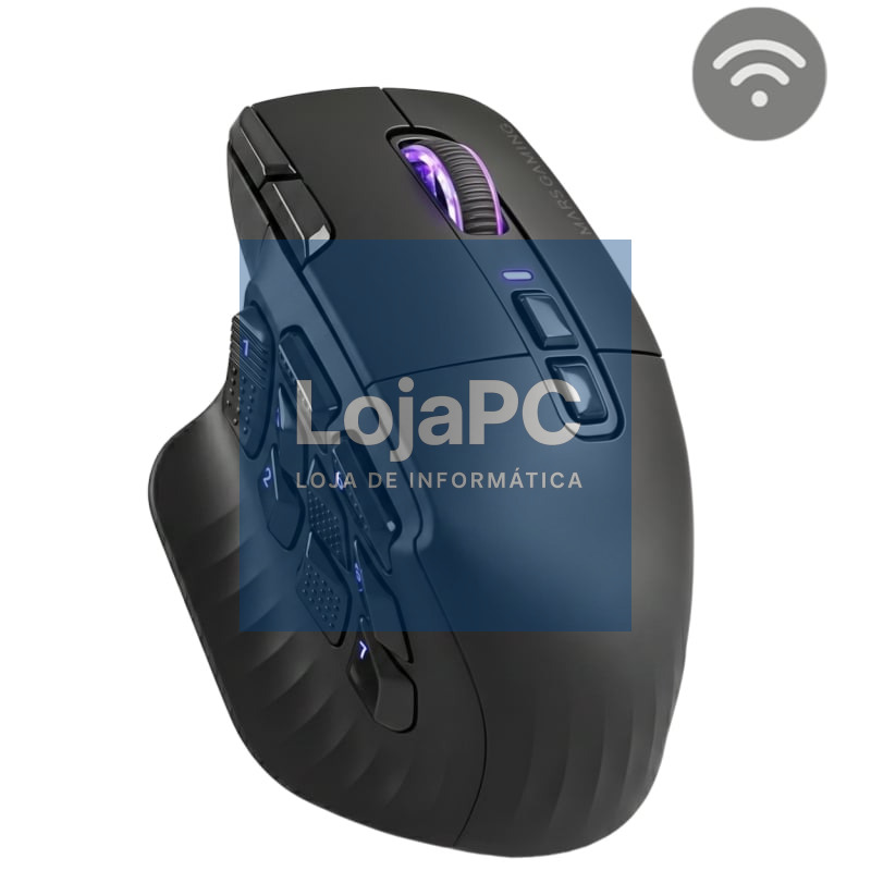 Rato Gaming Mars Gaming MMW-HEX16/ Bateria Recarregável/ até 24000 DPI