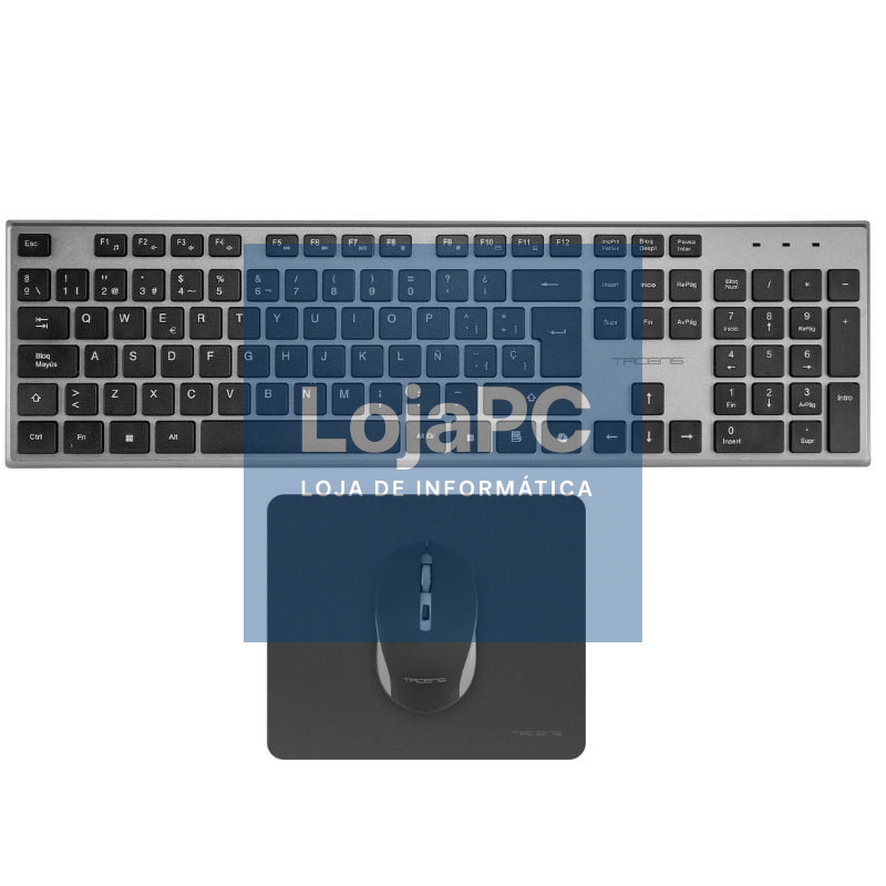 Pack Gaming Tacens ZENITH/ Teclado sem fios + Rato sem fios + Tapete de rato