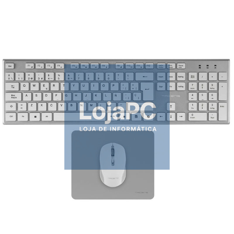 Pack Gaming Tacens ZENITH/ Teclado sem fios + Rato sem fios + Tapete de rato