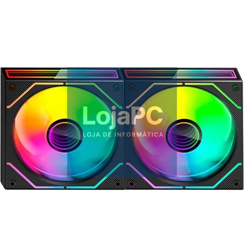 Pack 2 Ventoinhas Mars Gaming MF-3DPROX2R/ 12cm/ ARGB