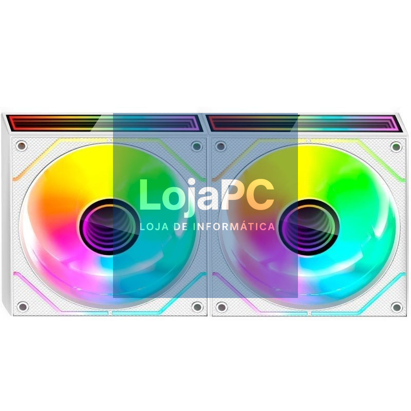 Pack 2 Ventoinhas Mars Gaming MF-3DPROX2R/ 12cm/ ARGB/ Brancos
