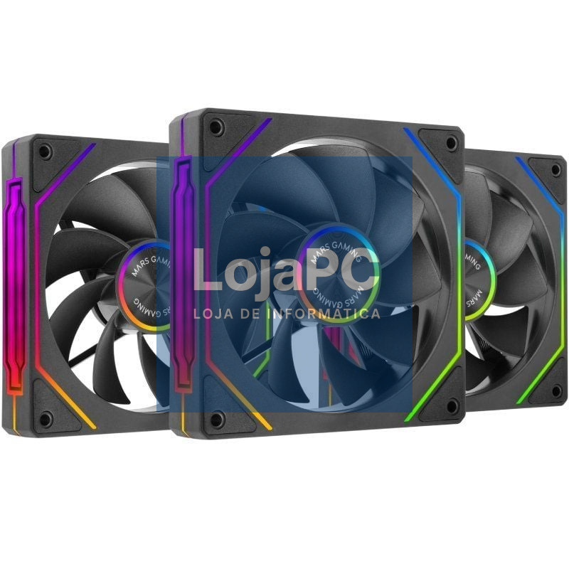 Pack 3 Ventoinhas Invertidos Mars Gaming MF-LINKFINITYKIT2R/ 12cm/ ARGB