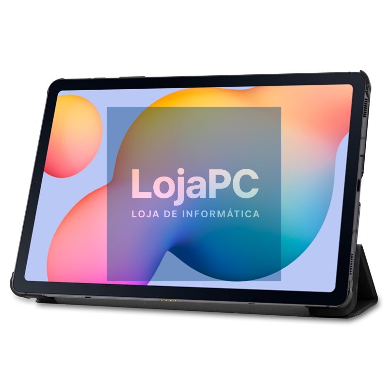 COOL Case for Samsung Galaxy Tab S6 Lite / S6 Lite 2022 / 2024 (P610 / P615 / P619) Black Leatherette 10.4 inch — imagem 2