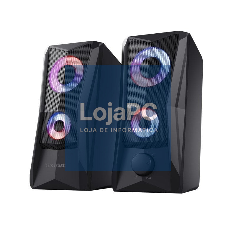 Colunas Trust Gaming GXT 606 JAVV/ 12W/ 2.0/ Pretos