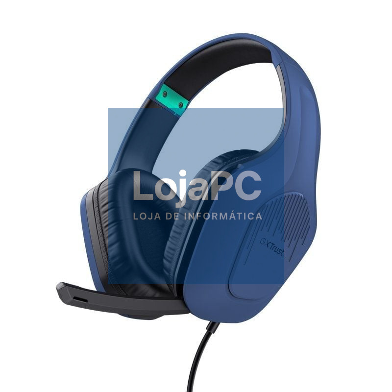 Auscultadores Gaming com Microfone Trust Gaming GXT 415 Zirox/ Jack 3.5/ Azuis
