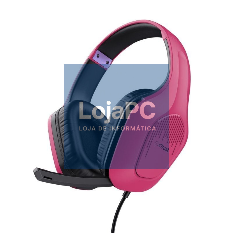 Auscultadores Gaming com Microfone Trust Gaming GXT 415 Zirox/ Jack 3.5/ Rosas