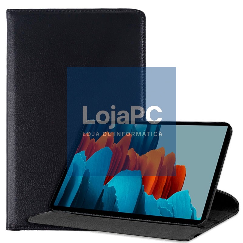 COOL Case for Samsung Galaxy Tab S7 / Tab S8 Smooth Leatherette Black 11 inch