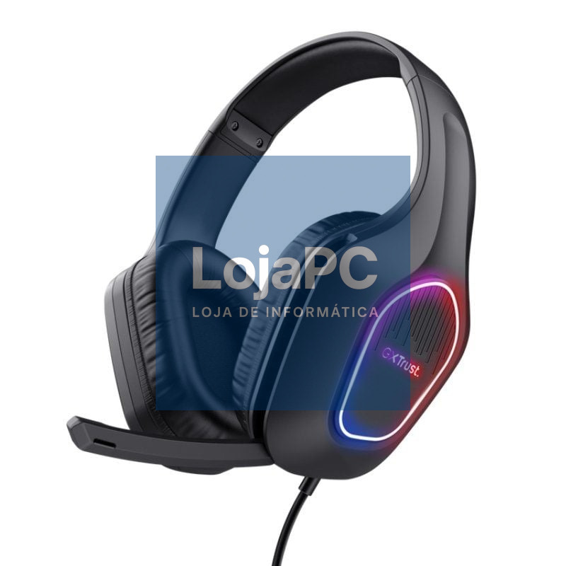Auscultadores Gaming com Microfone Trust Gaming GXT 416 Zirox/ Jack 3.5/USB Pretos