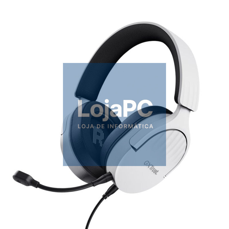 Auscultadores Gaming com Microfone Trust Gaming GXT 489 Fayzo/ Jack 3.5/ Brancos