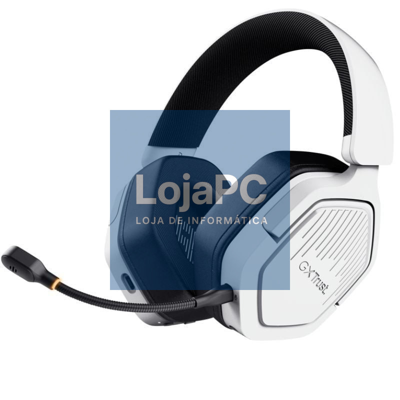 Auscultadores Gaming Sem Fios com Microfone Trust Gaming GXT 493PS Carus PS5/ Jack 3.5/ Bluetooth/ Brancos