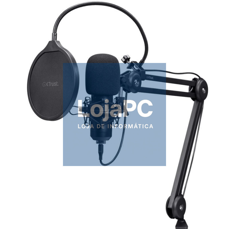 Microfone Gaming Trust Gaming GXT 270 Emita II+ 25770/ USB/ Preto
