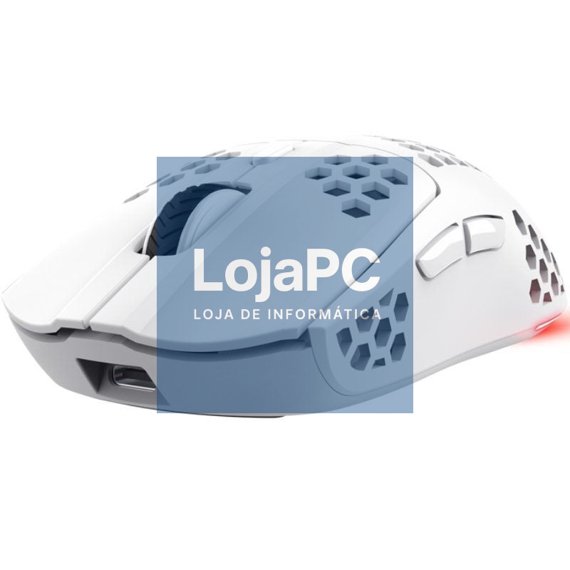 Rato Gaming sem fios Trust Gaming GXT 929 Helox/ Bateria recarregável/ até 4800 DPI/ Branco