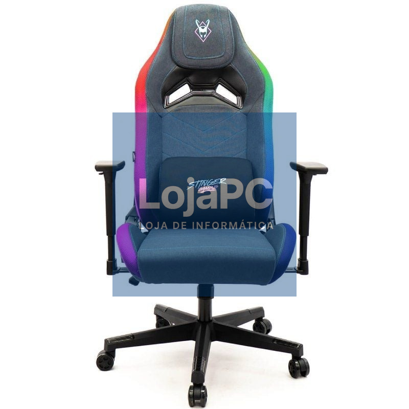Cadeira Gaming Woxter Stinger Station Elite/ Luces LED/ Azul y Rosa