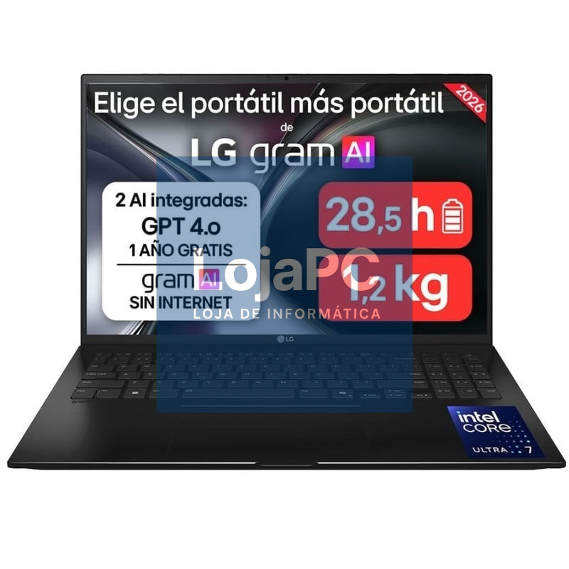 Portátil LG Gram 16ZD90TL-G.AX85BN Intel Core Ultra 7-258V/ 32GB/ 512GB SSD/ 16'/ sem Sistema Operativo