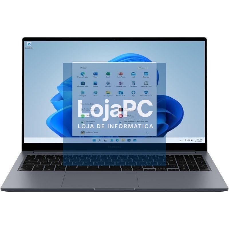 Portátil Samsung Galaxy Book4 Intel Core i7-1355U/ 16GB/ 512GB SSD/ 15.6'/ Win11