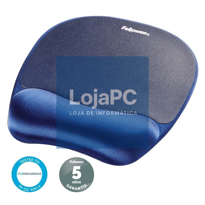 Tapete de rato Ergonómica Fellowes 9172801/ 20 x 196 x 230mm/ Azul