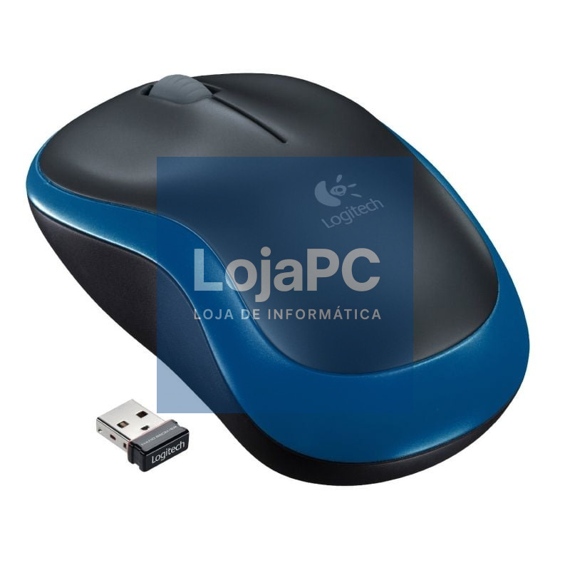 Rato sem fios Logitech M185/ até 1000 DPI/ Azul