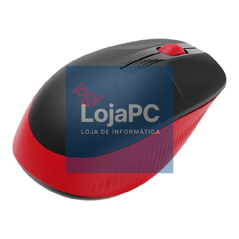 Rato sem fios Logitech M190/ até 1000 DPI/ Vermelho