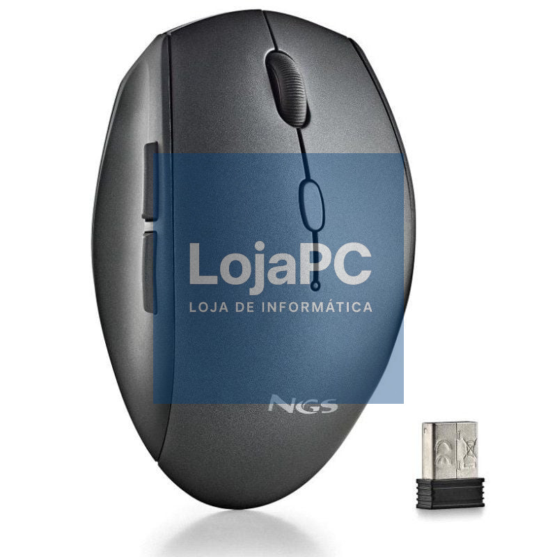 Rato sem fios NGS Bee Black/ até 1600 DPI
