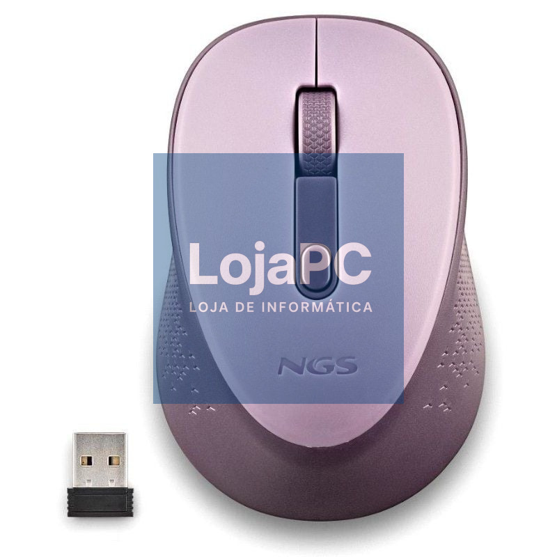 Rato sem fios NGS Dew Lilac/ até 1600 DPI/ Lila