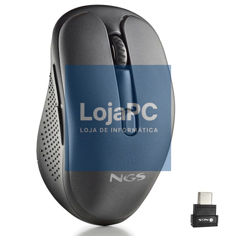 Rato sem fios NGS Evo Mix silencioso/ Bateria recarregável/ até 3200 DPI/ Preto