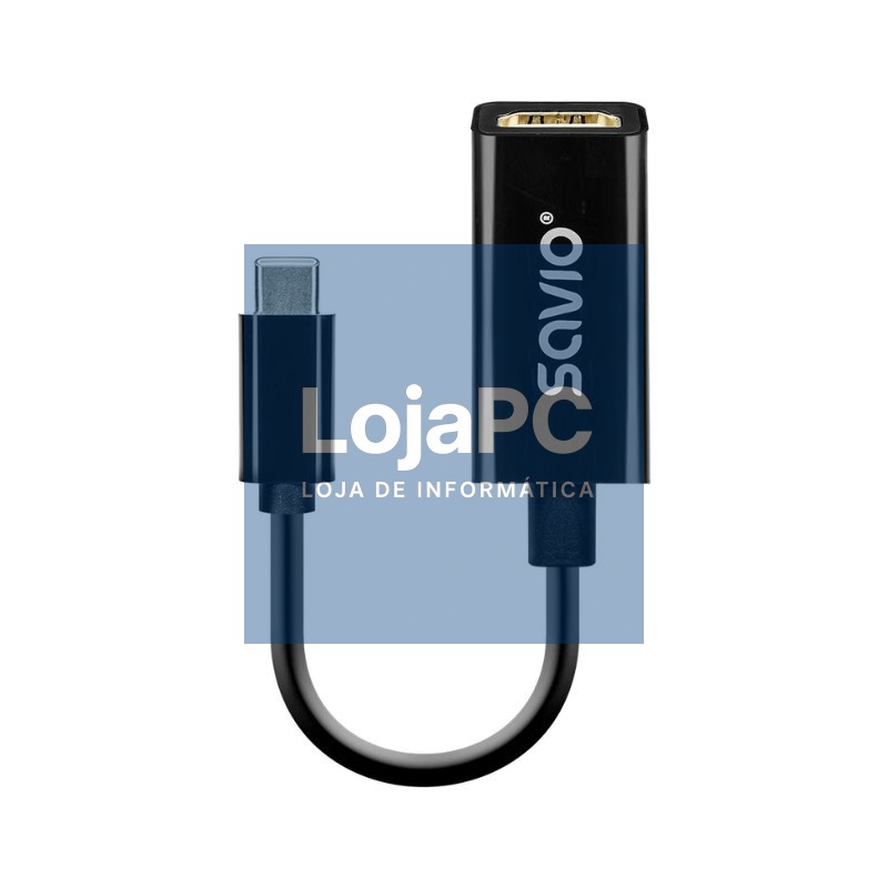 SAVIO AK-79 USB-C HDMI (H) 30HZ BLACK ADAPTER