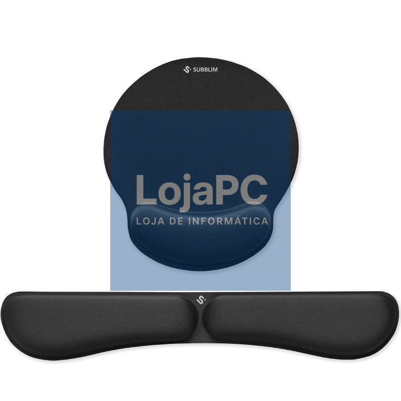 Pack de Apoio de pulsos y Tapete de rato Ergonómica Subblim Ergo MemoryFlex