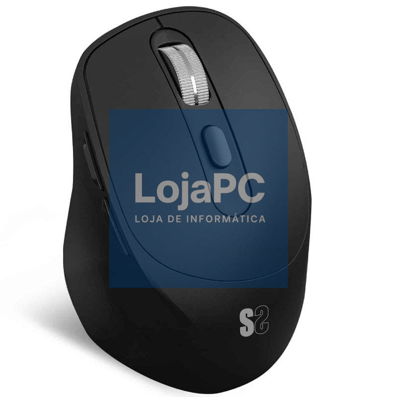 Rato Ergonómico sem fios Subblim Comfort Ergo Dual Battery/ Bateria recarregável/ até 2400 DPI/ Preto