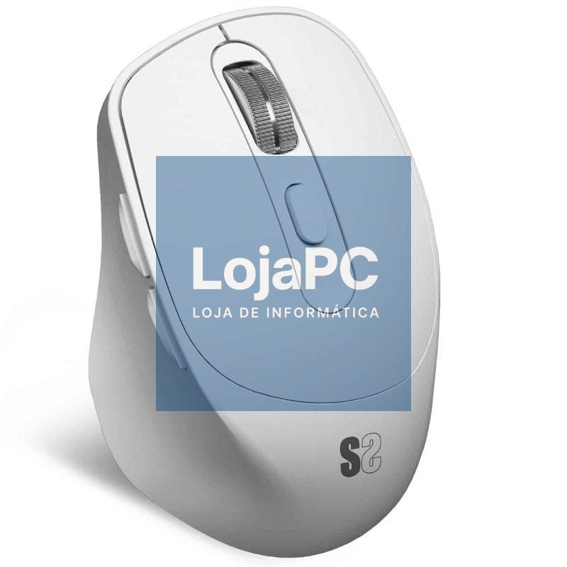 Rato Ergonómico sem fios Subblim Comfort Ergo Dual Battery/ Bateria recarregável/ até 2400 DPI/ Branco