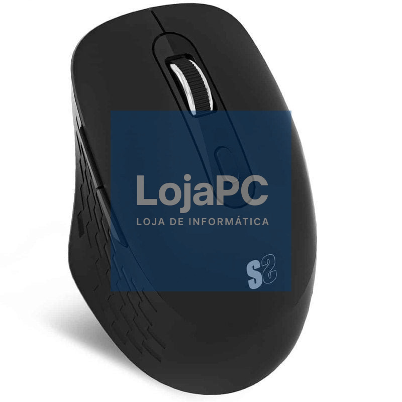 Rato Ergonómico sem fios Subblim Curve Ergo Dual Battery/ Bateria recarregável/ até 1600 DPI/ Preto