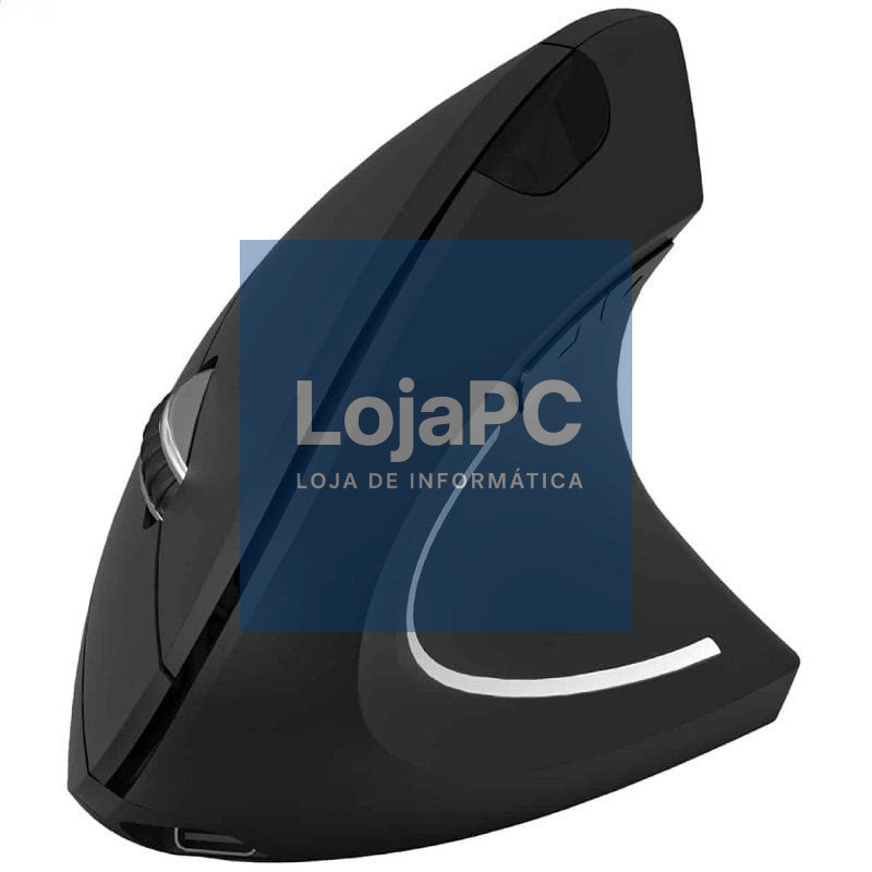 Rato Vertical sem fios Subblim Glide Vertical Ergo Dual Battery/ Bateria Recarregável/ até 1600 DPI/ Preto