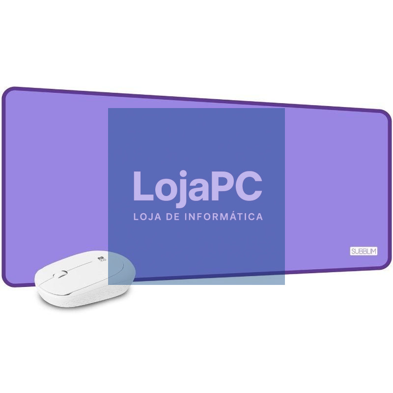 Set Rato sem fios y Tapete de rato Subblim Harmony Purple/ até 1200 DPI