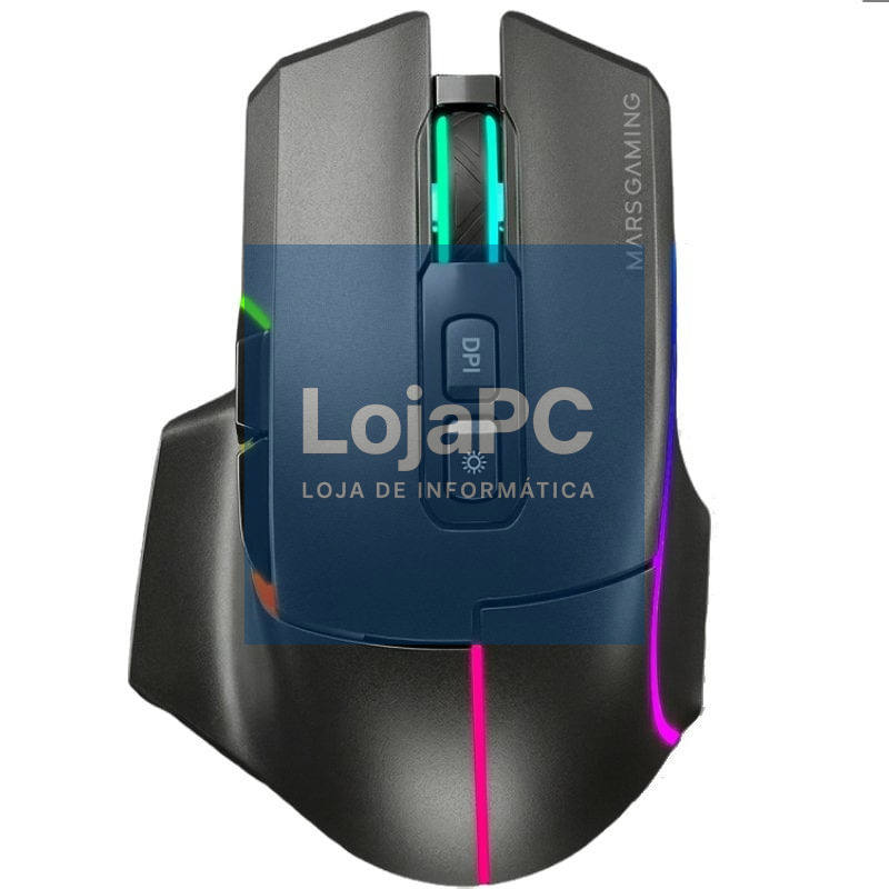Rato sem fios Mars Gaming MMW-VECTOR/ Bateria Recarregável/ até 12000 DPI