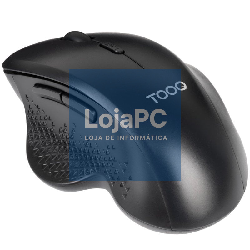 Rato Ergonómico sem fios TooQ TQMWG-1105-B/ até 1600 DPI
