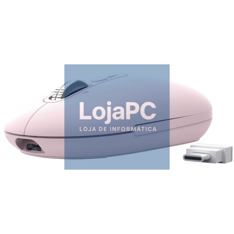 Rato sem fios Trust Seron 26206/ Bateria recarregável/ até 3200 DPI/ Rosa
